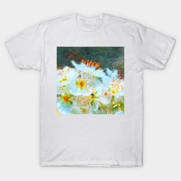 Painted Blossom Flowers T-Shirt by Joy Watson